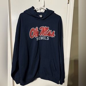 Women’s Ole Miss navy blue pullover - size 2X